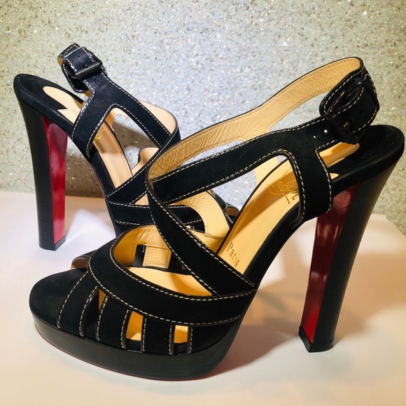 Christian Louboutin Shoes - 🔴sold🔴 Louboutin Trescity 120 mm Black Suede